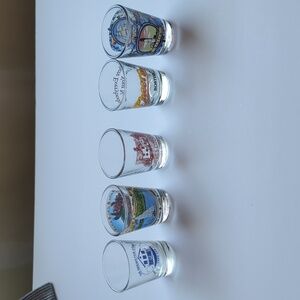 Five Unused Shot Glasses From New England